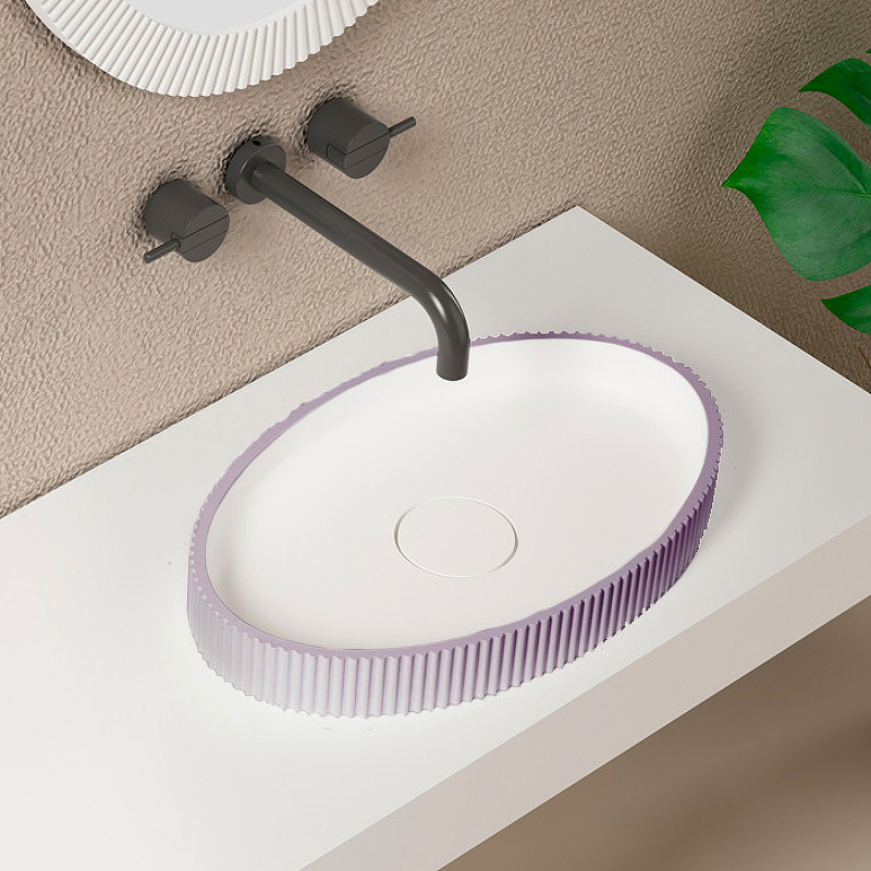 Раковина-чаша Abber Stein 50 AS2603Violett Фиолетовая от магазина ЛесКонПром.ру