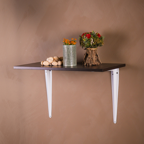 Кронштейн Практик 350х300 мм белый от магазина ЛесКонПром.ру