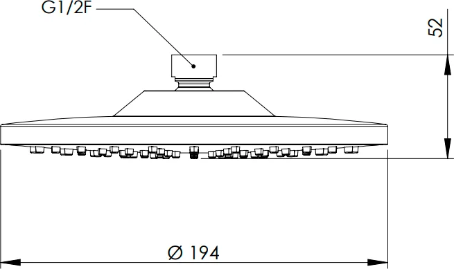 Верхний душ Remer 354EC20X от магазина ЛесКонПром.ру