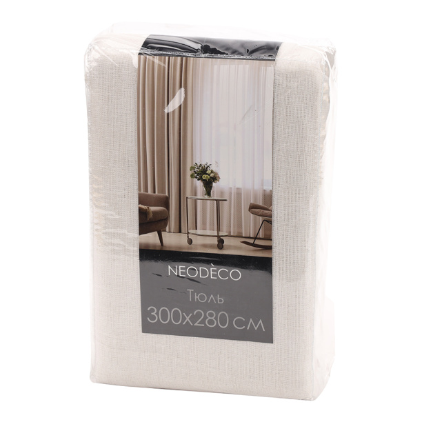 Штора-тюль 300х295 см серая от магазина ЛесКонПром.ру