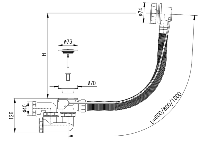 Слив-перелив Rav Slezak MD0471 полуавтомат Хром от магазина ЛесКонПром.ру