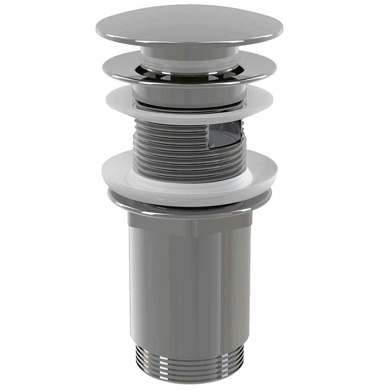 Донный клапан Alcaplast A392C click-clack Хром от магазина ЛесКонПром.ру