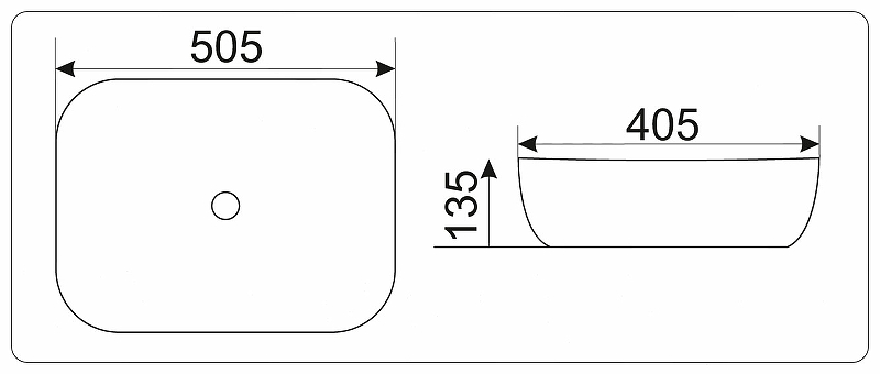 Раковина-чаша CeramaLux 50 D1302H011 Белая от магазина ЛесКонПром.ру