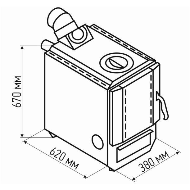 Котел твердотопливный Box 8 8кВт ZOTA от магазина ЛесКонПром.ру