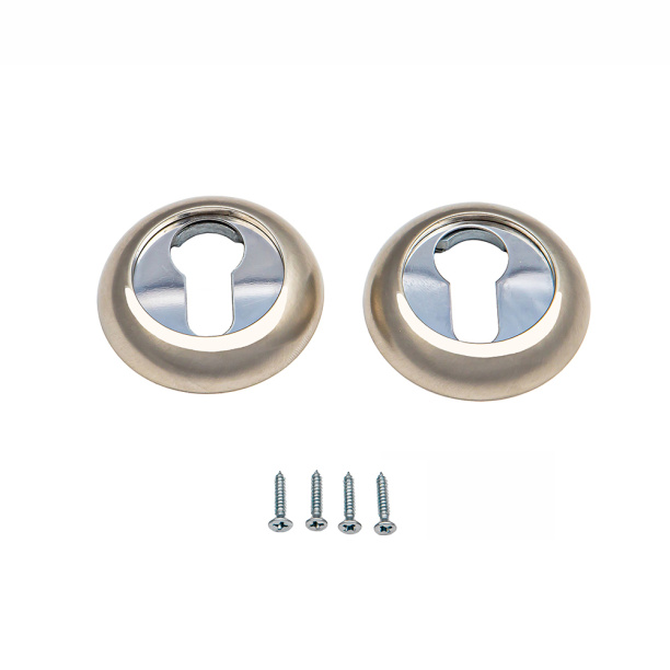 Дверные накладки под цилиндр NEODECO никель от магазина ЛесКонПром.ру