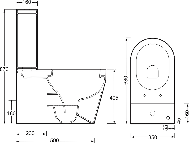 Унитаз BelBagno Genius BB541CP Белый от магазина ЛесКонПром.ру