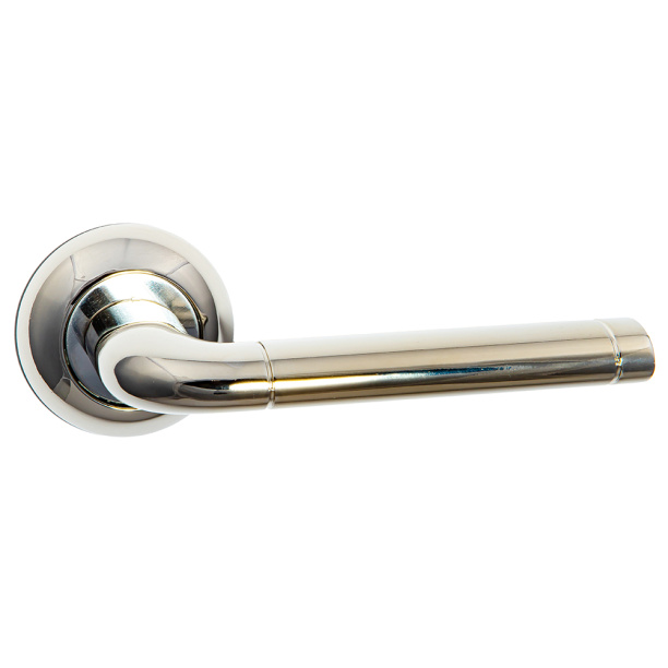 Ручки дверные NEODECO LA-728 никель от магазина ЛесКонПром.ру