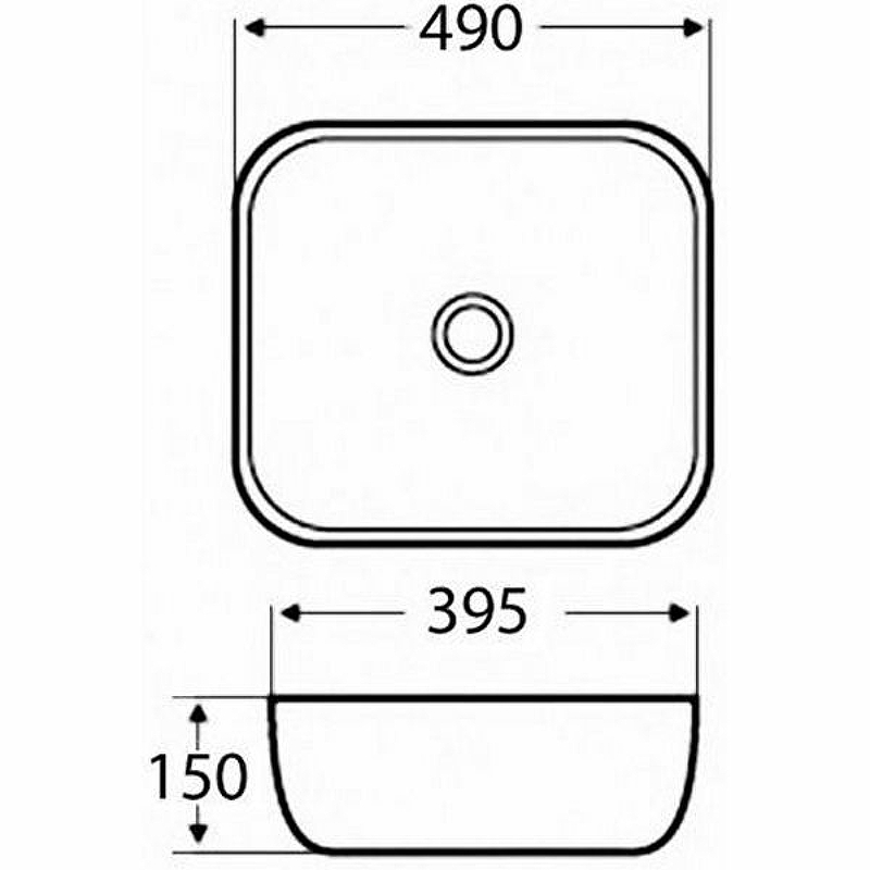 Раковина-чаша Azario 49 AZ-2143 Белая глянцевая от магазина ЛесКонПром.ру