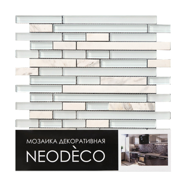 Мозаика NEODECO MY3187 комбинированная 30х30х0,8 см от магазина ЛесКонПром.ру