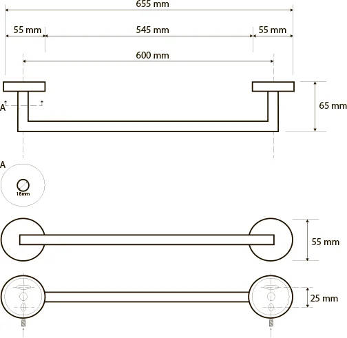Полотенцедержатель Bemeta Neo 104204045 от магазина ЛесКонПром.ру