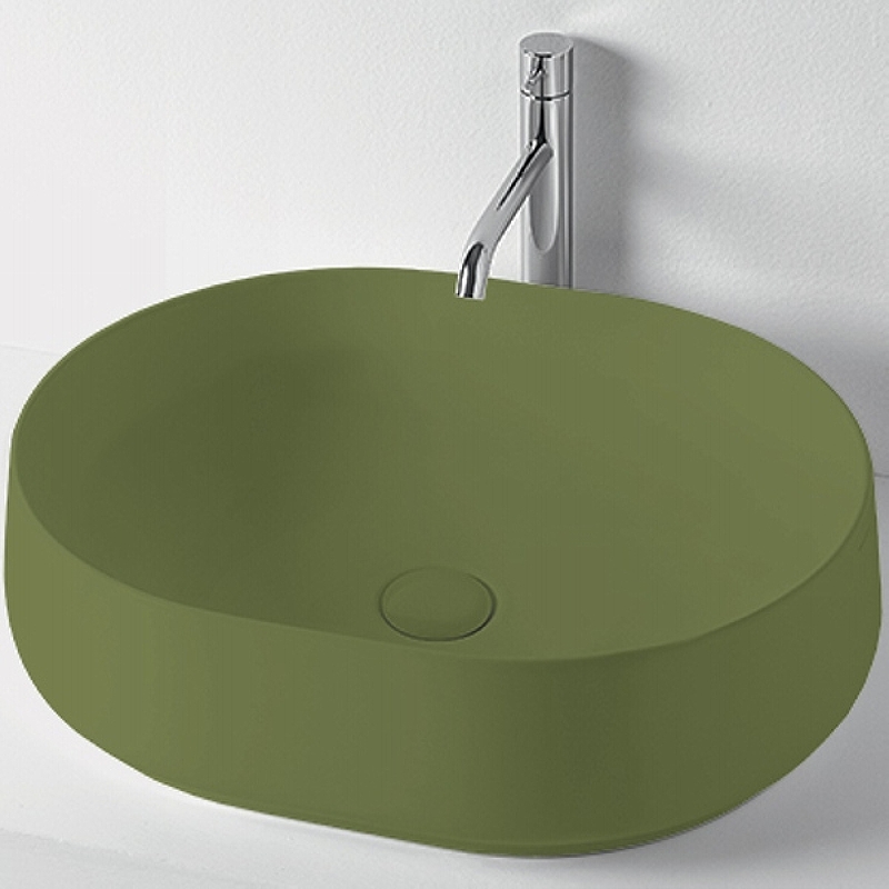 Раковина-чаша Kerasan F10 56 460511 Зеленая матовая от магазина ЛесКонПром.ру