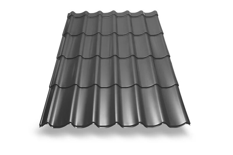 Металлочерепица МЕТАЛЛ ПРОФИЛЬ Ламонтерра X 1190 0,5 NormanMP E RAL 7024 от магазина ЛесКонПром.ру