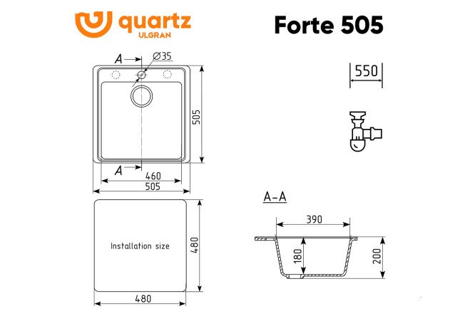 Мойка Forte 80531952 от магазина ЛесКонПром.ру