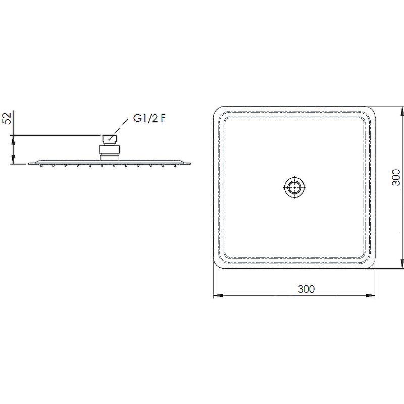 Верхний душ Remer 357UFD30X Хром от магазина ЛесКонПром.ру