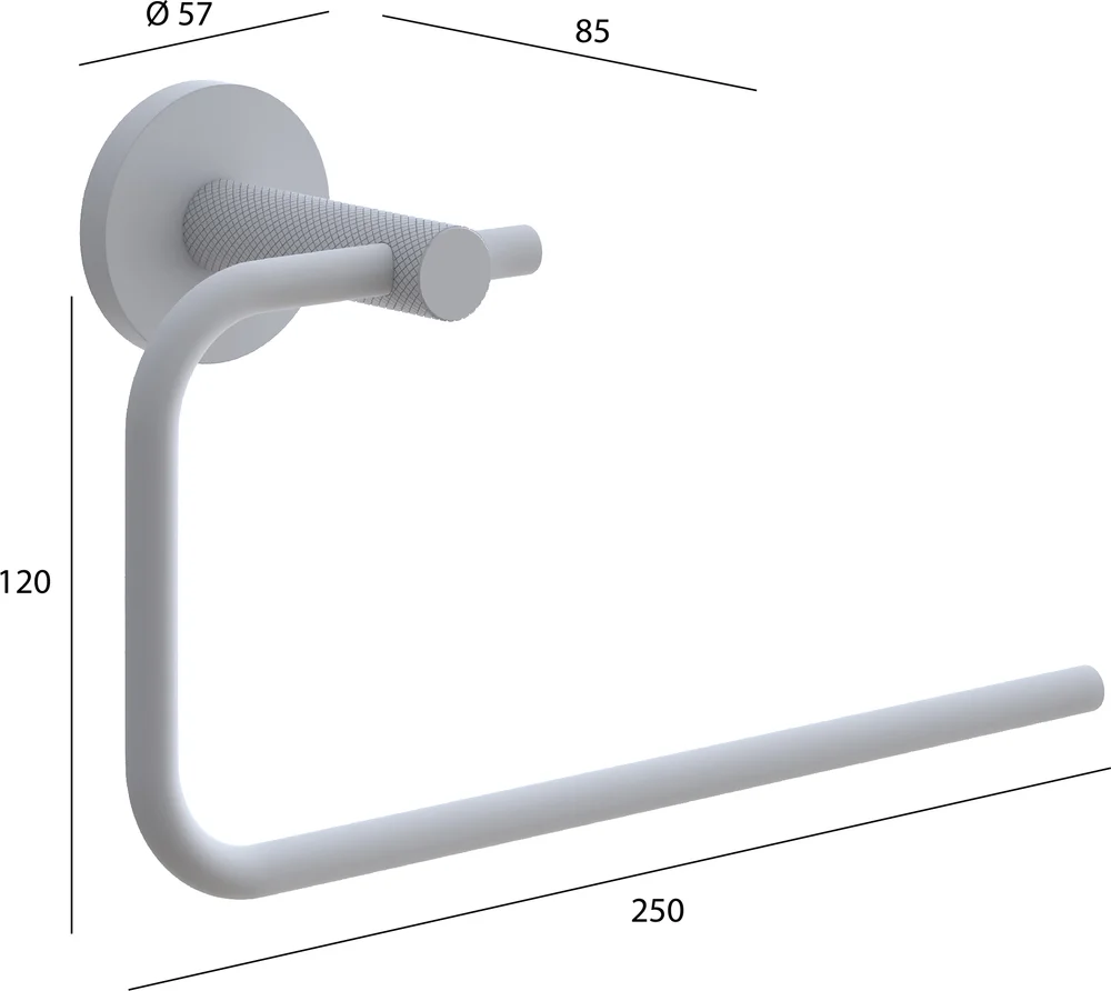 Полотенцедержатель Boheme Uno 10975-CR chrome от магазина ЛесКонПром.ру