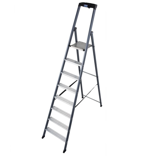 Стремянка алюминиевая анодированная Krause Sepro S 8 ступеней (арт. 124227) от магазина ЛесКонПром.ру