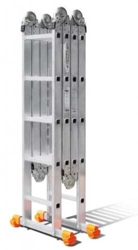 Лестница трансформер алюминиевая 2х4+2Х5 КЛАССИК Эйфель от магазина ЛесКонПром.ру