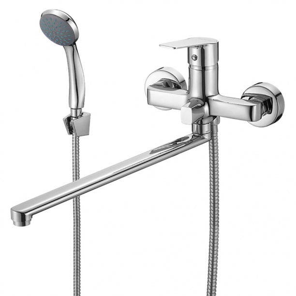 Смеситель для ванны Milardo Helic с длинным изливом от магазина ЛесКонПром.ру