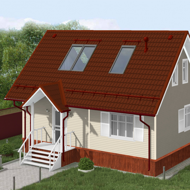 Сайдинг виниловый бежевый 3000x201 мм от магазина ЛесКонПром.ру