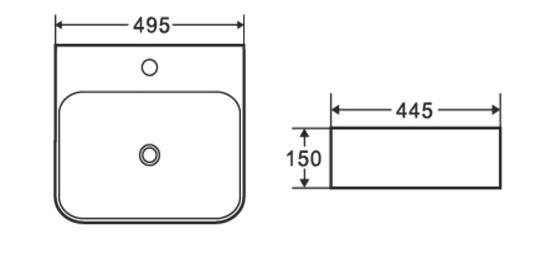 Раковина WeltWasser Elbach 2237 49 10000004580 Белый глянец от магазина ЛесКонПром.ру