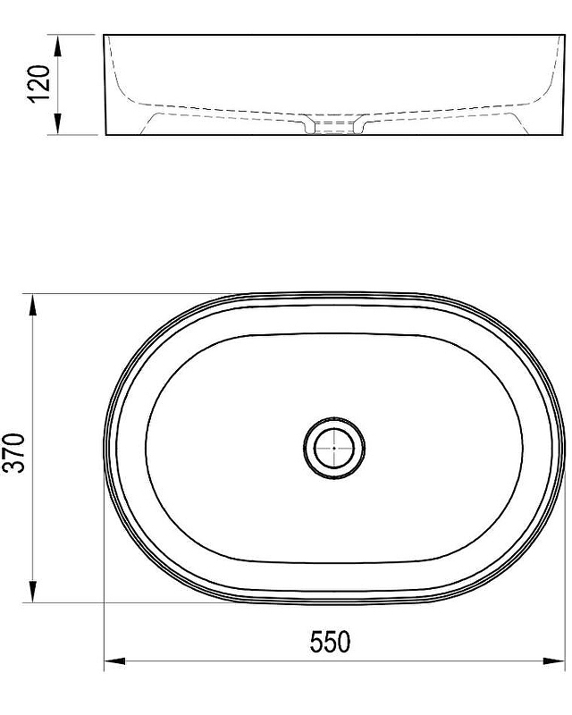 Раковина-чаша Ravak Ceramic O Slim 55 XJX01155001 Белая от магазина ЛесКонПром.ру