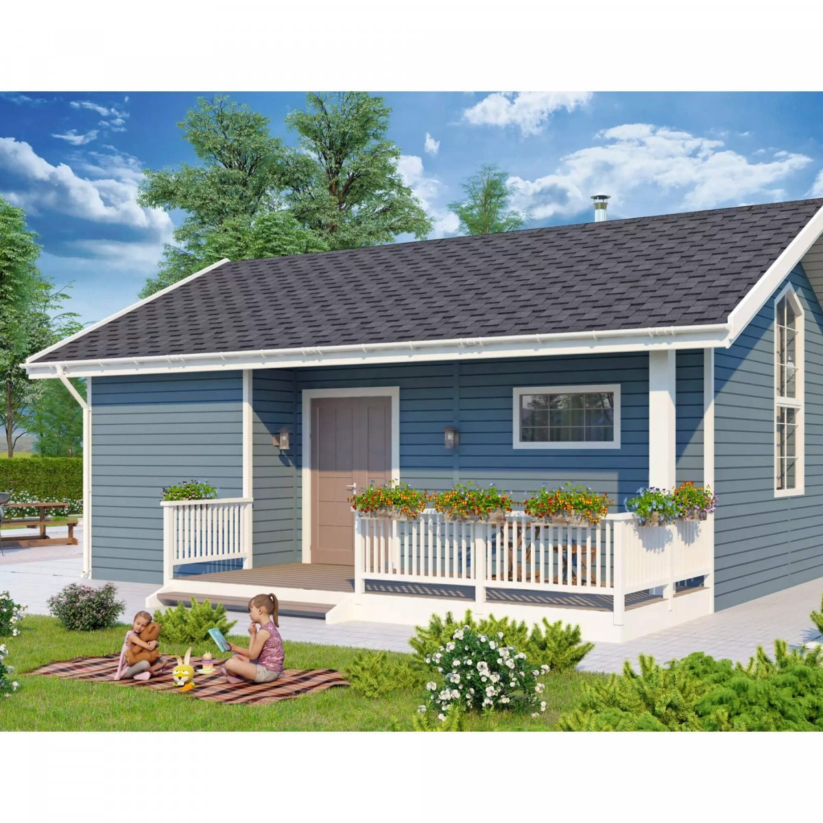 Сайдинг-панель ТЕХНОНИКОЛЬ Корабельный брус Гортензия, 3 м от магазина ЛесКонПром.ру