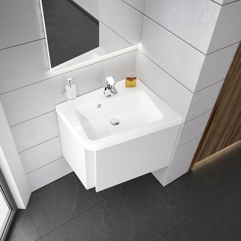 Раковина Ravak 10° 55 R XJIP1155000 угловая Белая от магазина ЛесКонПром.ру