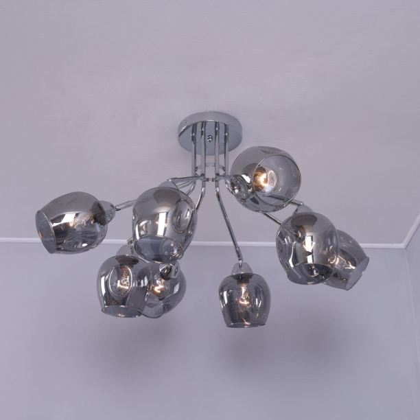 Люстра потолочная Schaffner Чалле 8х60 Вт Е27 от магазина ЛесКонПром.ру