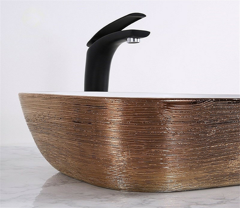 Раковина-чаша CeramaLux 46 D1333H132 Медь Белая от магазина ЛесКонПром.ру