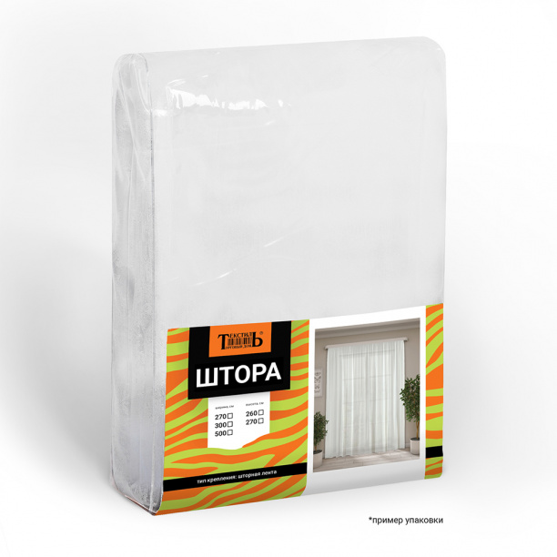 Штора-тюль Сетка 500х290 см белая от магазина ЛесКонПром.ру