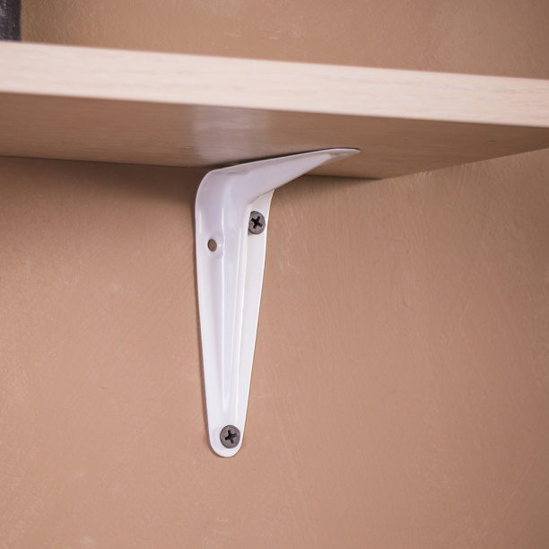 Кронштейн Практик 100х75 мм белый от магазина ЛесКонПром.ру