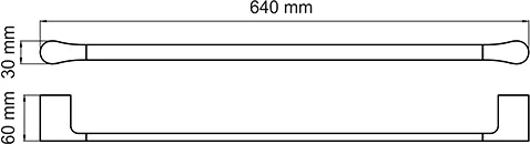Полотенцедержатель Wasserkraft Aisch K-5930 от магазина ЛесКонПром.ру