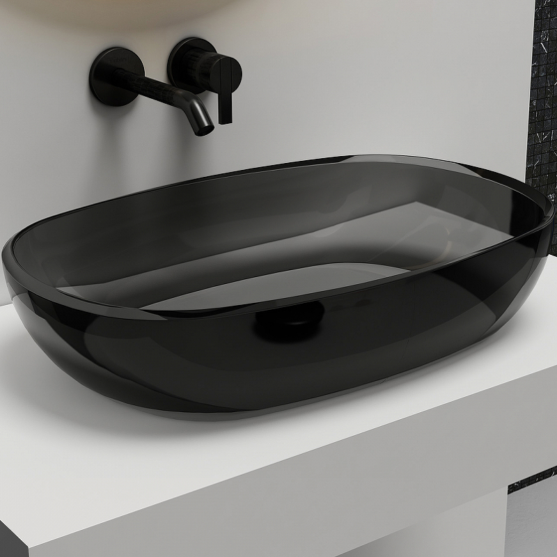 Раковина-чаша Abber Kristall 60 AT2805Onyx Черная от магазина ЛесКонПром.ру