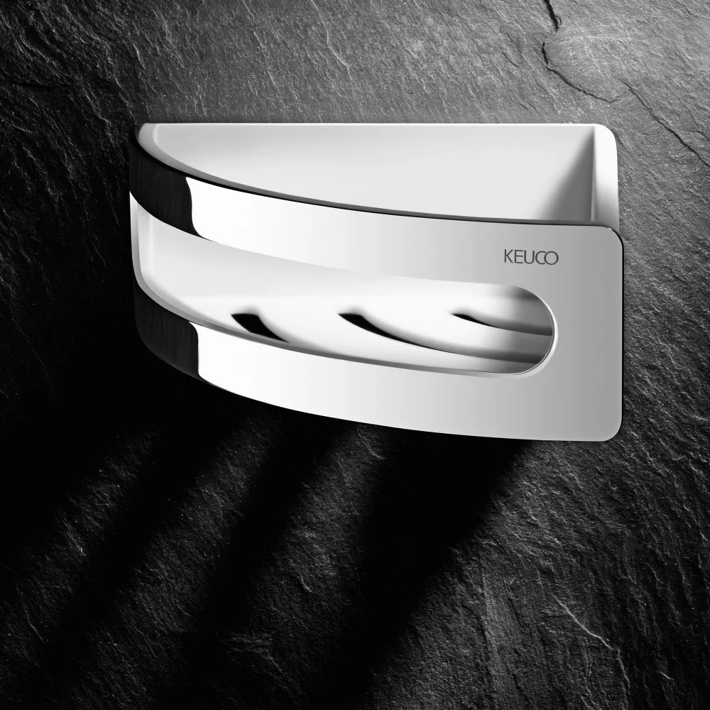 Полка Keuco Elegance new 11657 хром, белая от магазина ЛесКонПром.ру