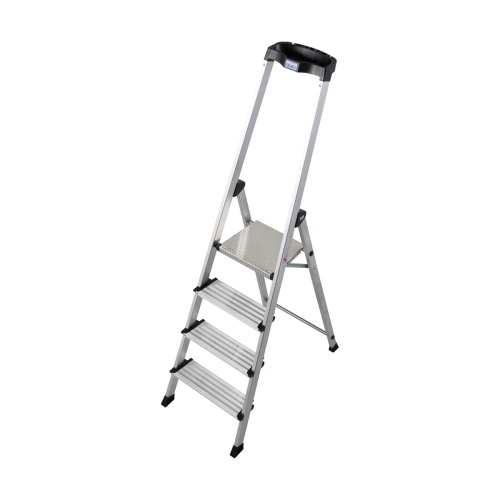Стремянка алюминиевая Krause Safety Plus 4 ступени (арт. 127921) от магазина ЛесКонПром.ру