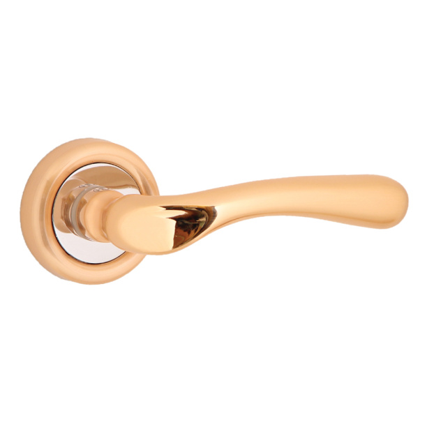 Дверные ручки Koro матовое золото от магазина ЛесКонПром.ру