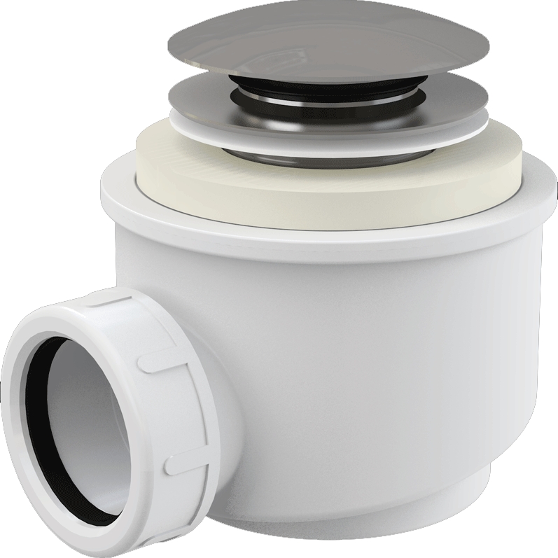 Сифон для душевого поддона Alcaplast A465-50 Хром от магазина ЛесКонПром.ру