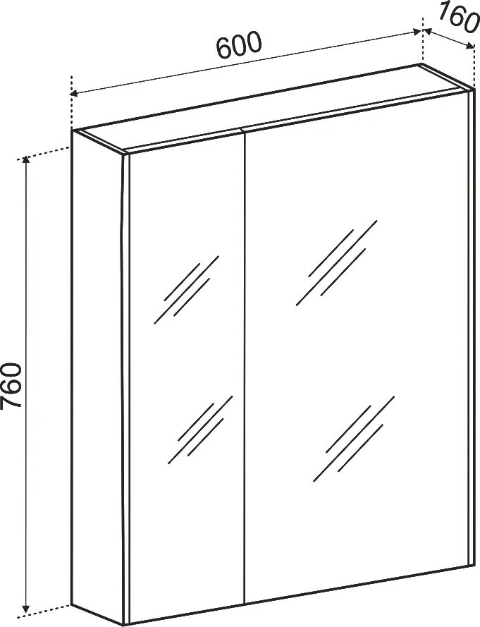 Зеркало-шкаф Emmy Дакота 60 рустик соломенный от магазина ЛесКонПром.ру