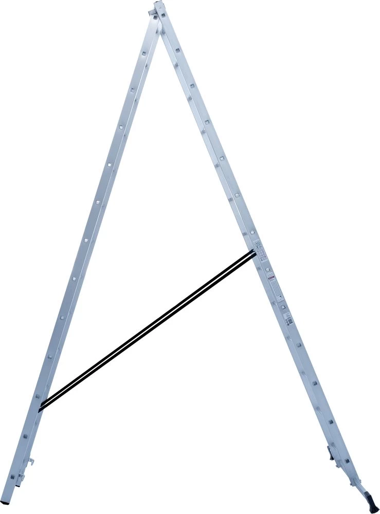 Лестница алюминиевая двухсекционная профессиональная Новая Высота 2x7 арт. 3220207 от магазина ЛесКонПром.ру