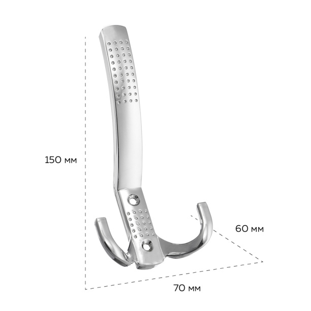 Крючок мебельный KERRON 0071 хром от магазина ЛесКонПром.ру