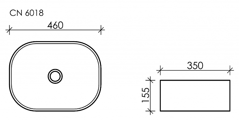 Раковина-чаша Ceramica Nova Element 46 CN6018 Белая от магазина ЛесКонПром.ру