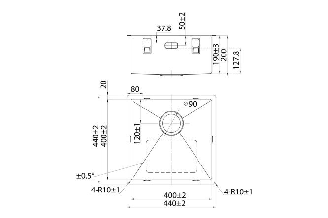 Мойка врезная IDDIS Edifice 80550593 от магазина ЛесКонПром.ру