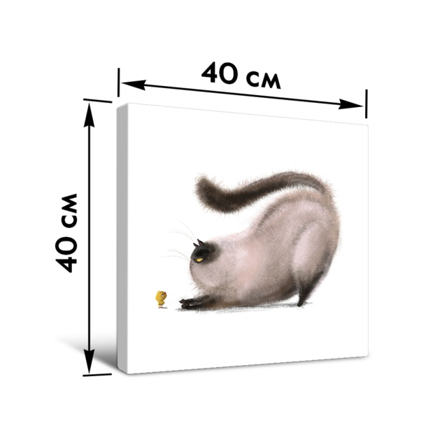 Канвас 40х50 см Подсолнухи от магазина ЛесКонПром.ру