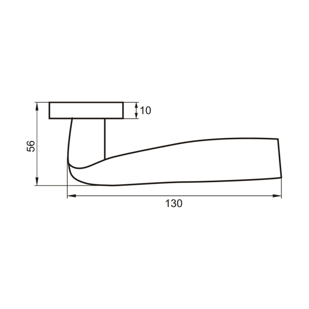 Дверные ручки PUERTO 538-03 черные от магазина ЛесКонПром.ру