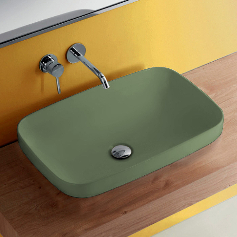 Раковина Kerasan Tribeca 60 514311 Verde muschio от магазина ЛесКонПром.ру