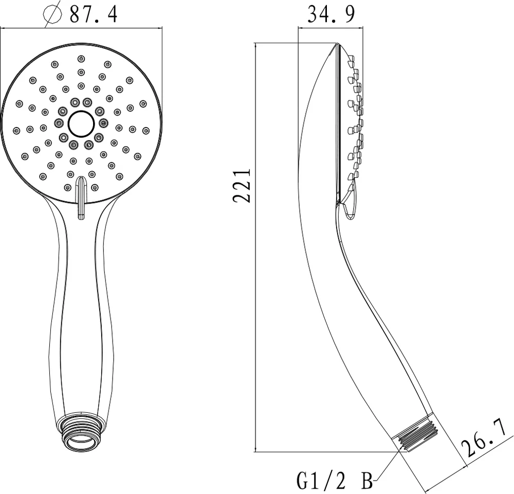 Душевая лейка Lemark LM8120C от магазина ЛесКонПром.ру