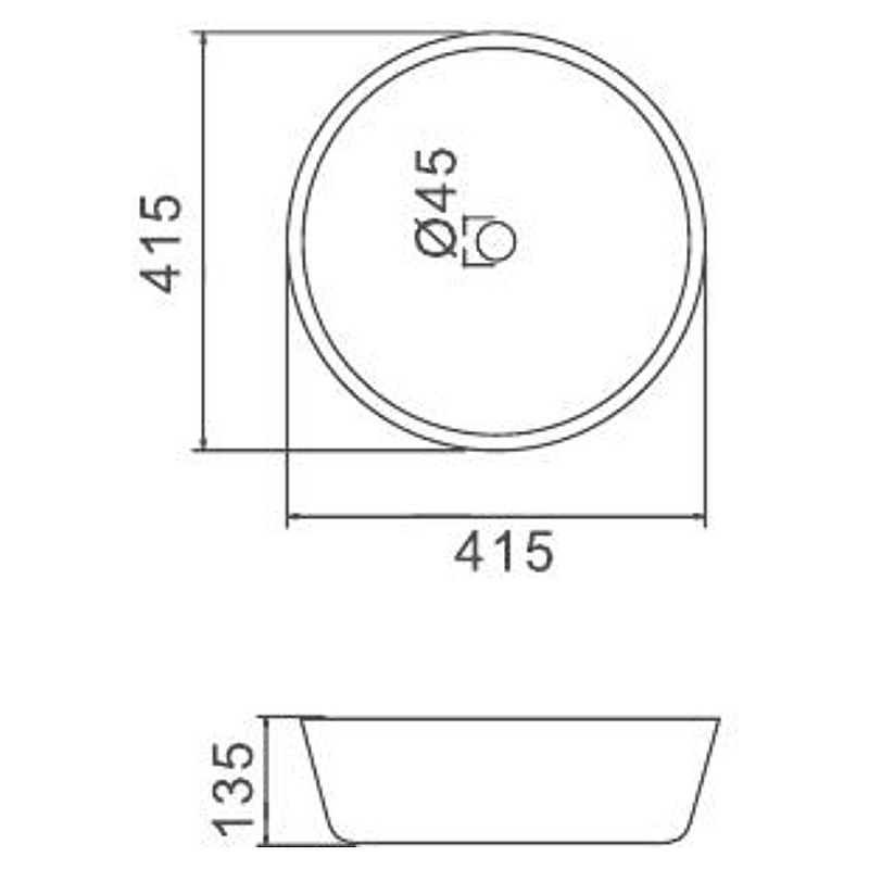 Раковина-чаша Gappo 42 GT105 Белая от магазина ЛесКонПром.ру