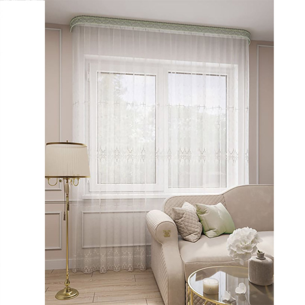 Штора-тюль Флер 300х280 см белая от магазина ЛесКонПром.ру