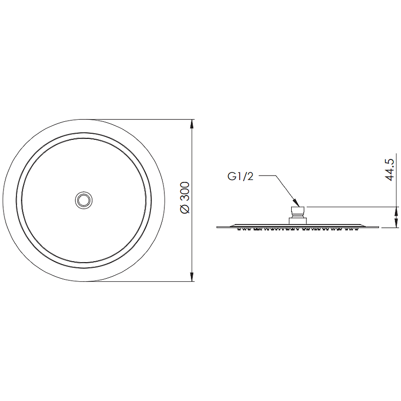 Верхний душ Remer 357UFM30X Хром от магазина ЛесКонПром.ру