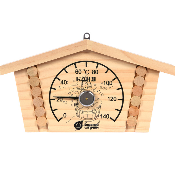 Термометр для бани Избушка от магазина ЛесКонПром.ру